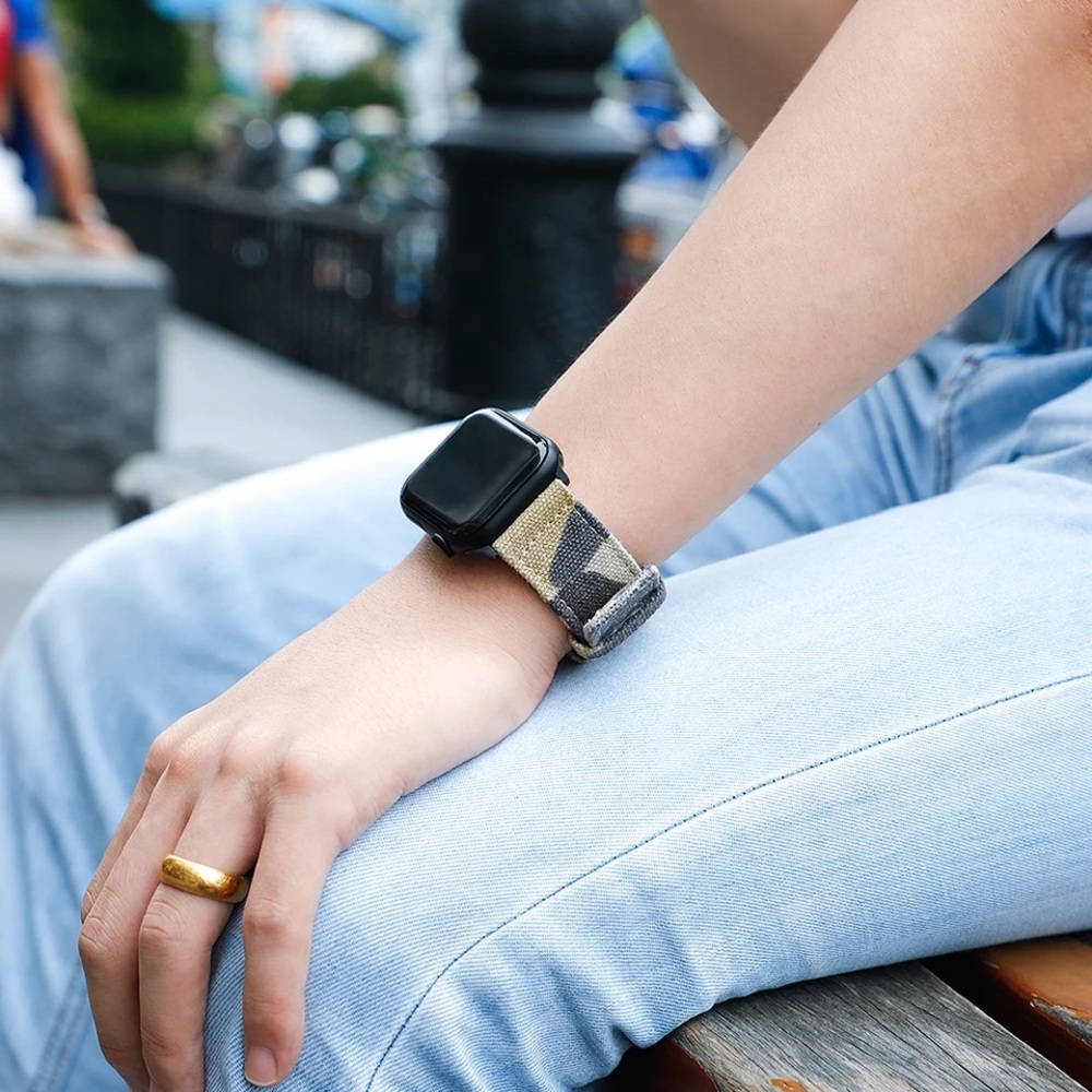 Camouflage Nylon Watchband for Apple Watch - Picture 2 of 15